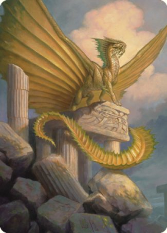 Ancient Gold Dragon Art Card (05) [Commander Legends: Battle for Baldur's Gate Art Series] | Good Games Modbury