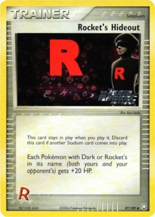 Rocket's Hideout (87/109) (Stamped) [EX: Team Rocket Returns] | Good Games Modbury