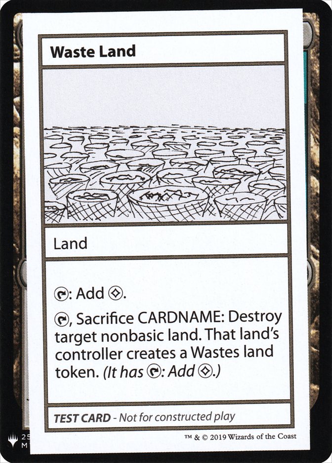 Waste Land [Mystery Booster Playtest Cards] | Good Games Modbury