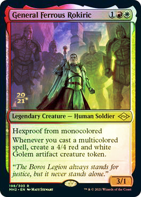 General Ferrous Rokiric [Modern Horizons 2 Prerelease Promos] | Good Games Modbury