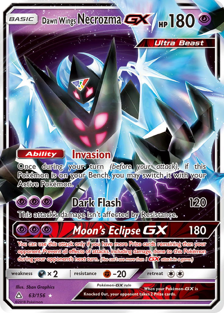 Dawn Wings Necrozma GX (63/156) [Sun & Moon: Ultra Prism] | Good Games Modbury