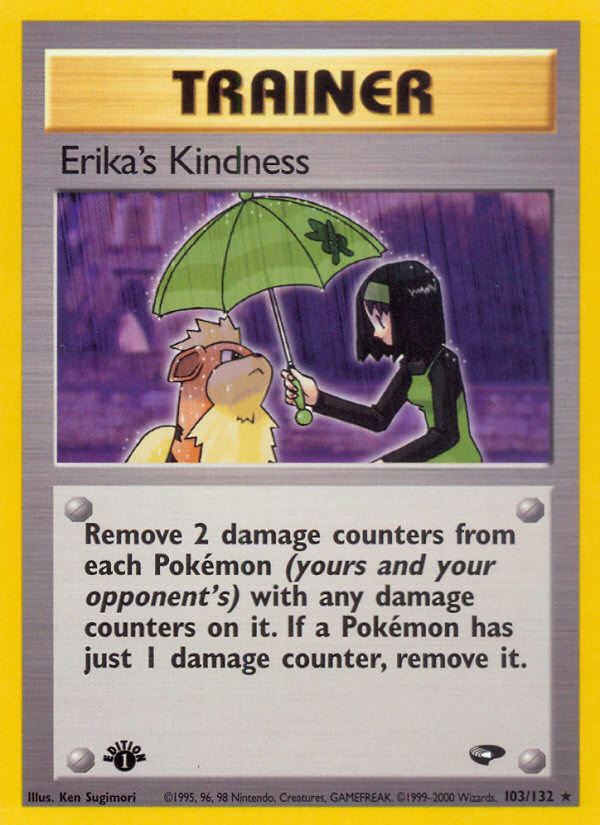 Erika's Kindness (103/132) [Gym Challenge 1st Edition] | Good Games Modbury