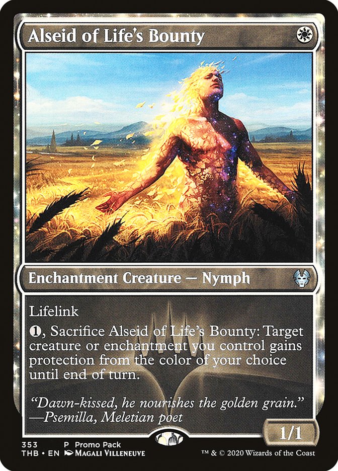 Alseid of Life's Bounty (Promo Pack) [Theros Beyond Death Promos] | Good Games Modbury