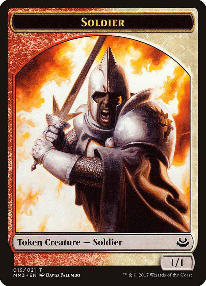 Soldier Token (019/021) [Modern Masters 2017 Tokens] | Good Games Modbury