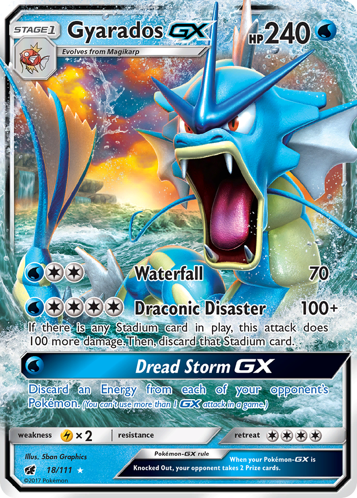 Gyarados GX (18/111) [Sun & Moon: Crimson Invasion] | Good Games Modbury