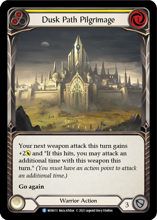 Dusk Path Pilgrimage (Yellow) [MON111-RF] (Monarch)  1st Edition Rainbow Foil | Good Games Modbury