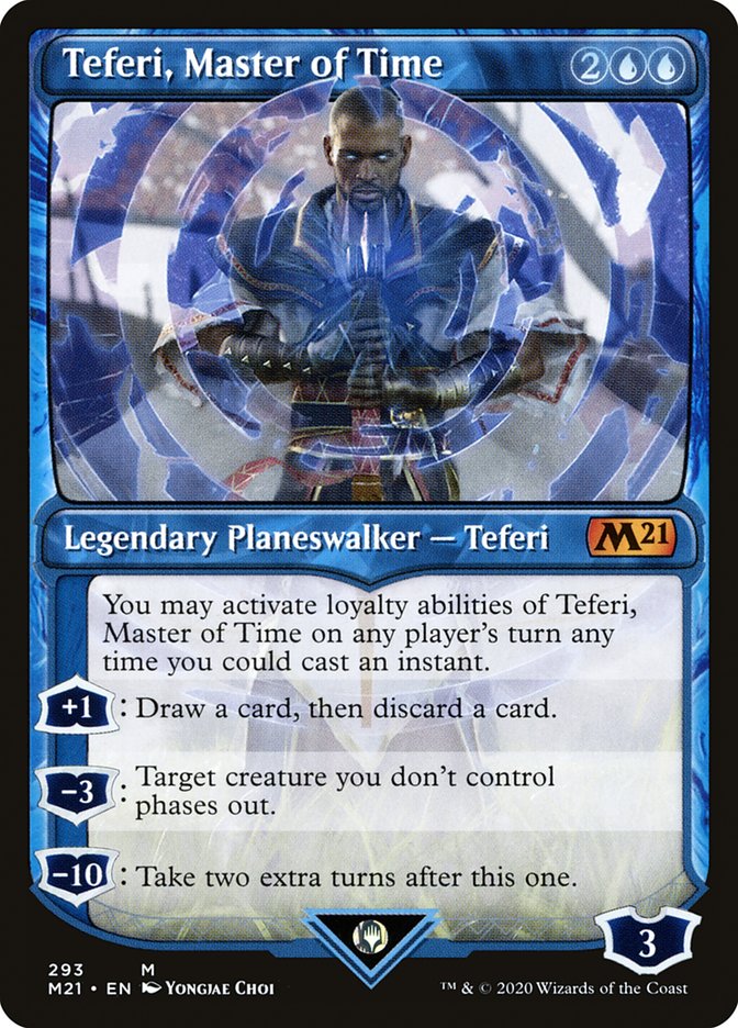 Teferi, Master of Time (Showcase) (293) [Core Set 2021] | Good Games Modbury