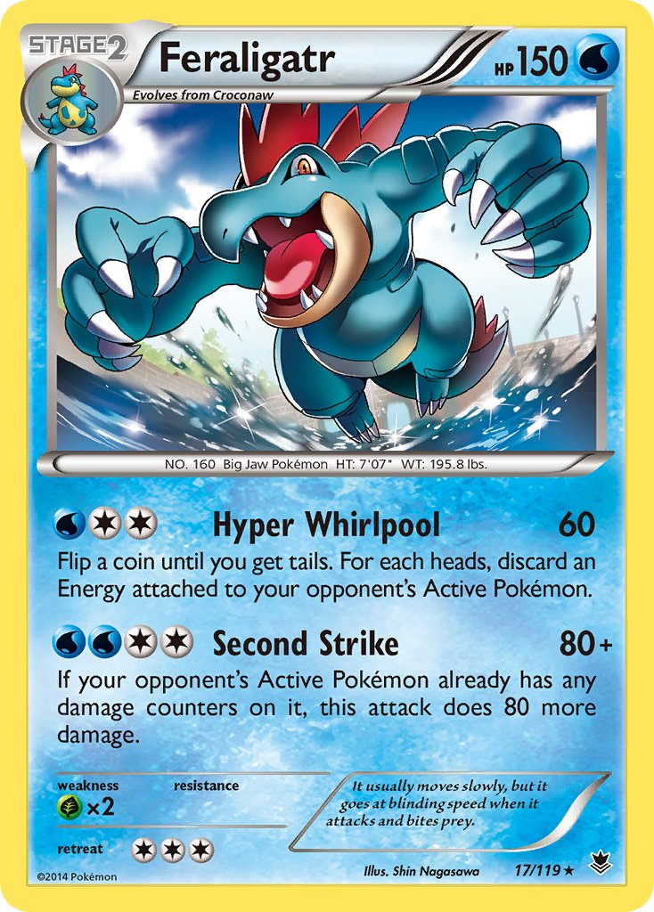 Feraligatr (17/119) (Theme Deck Exclusive) [XY: Phantom Forces] | Good Games Modbury