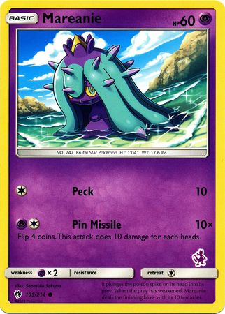 Mareanie (105/214) (Mewtwo Deck) [Battle Academy 2020] | Good Games Modbury