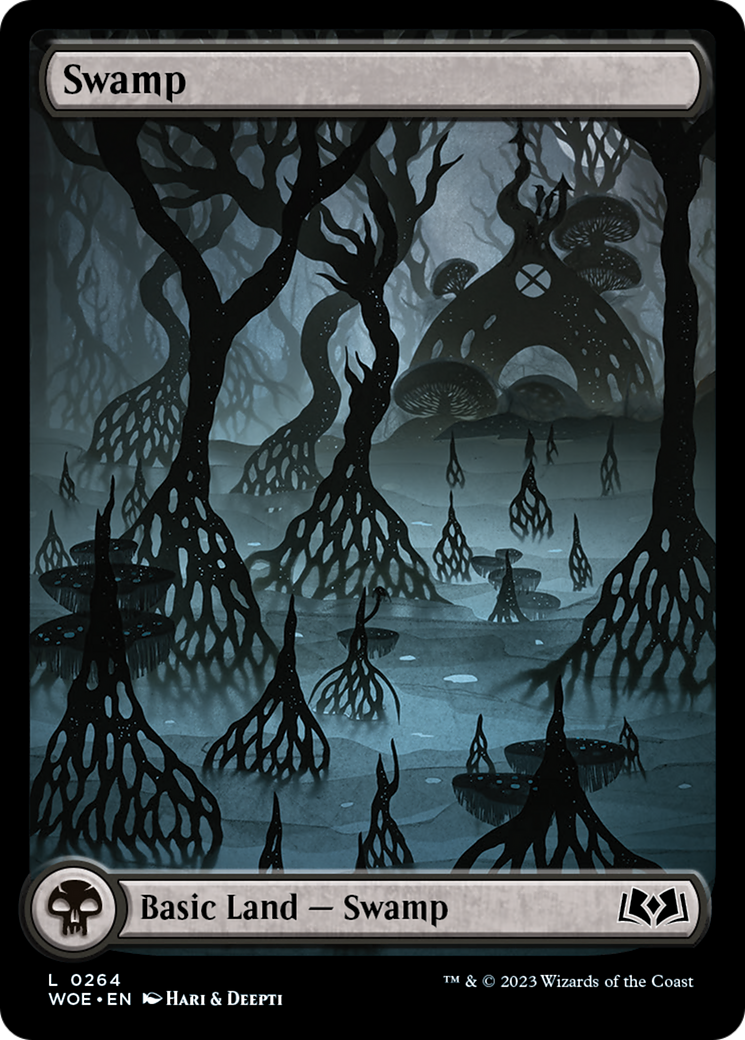 Swamp (264) (Full-Art) [Wilds of Eldraine] | Good Games Modbury