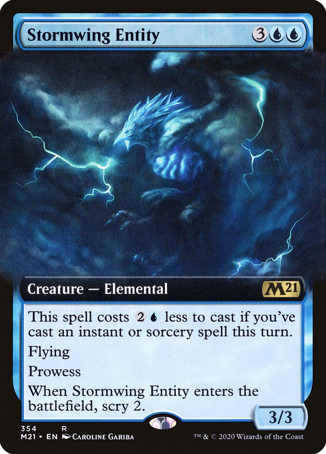 Stormwing Entity (Extended Art) [Core Set 2021] | Good Games Modbury