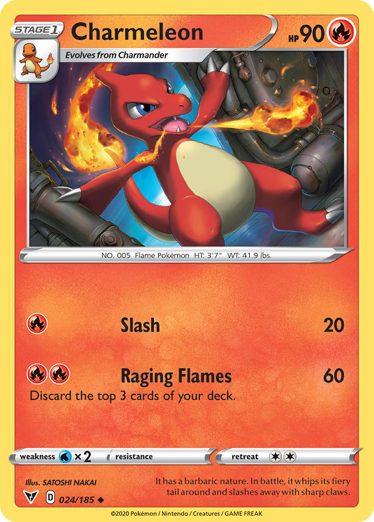 Charmeleon (024/185) [Sword & Shield: Vivid Voltage] | Good Games Modbury