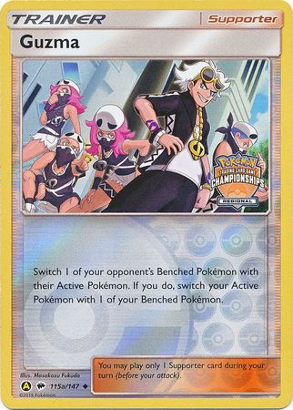 Guzma (115a/147) (Regional Championship Promo) [Sun & Moon: Burning Shadows] | Good Games Modbury