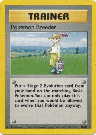 Pokemon Breeder (76/102) [Base Set Unlimited] | Good Games Modbury