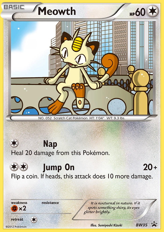 Meowth (BW35) [Black & White: Black Star Promos] | Good Games Modbury