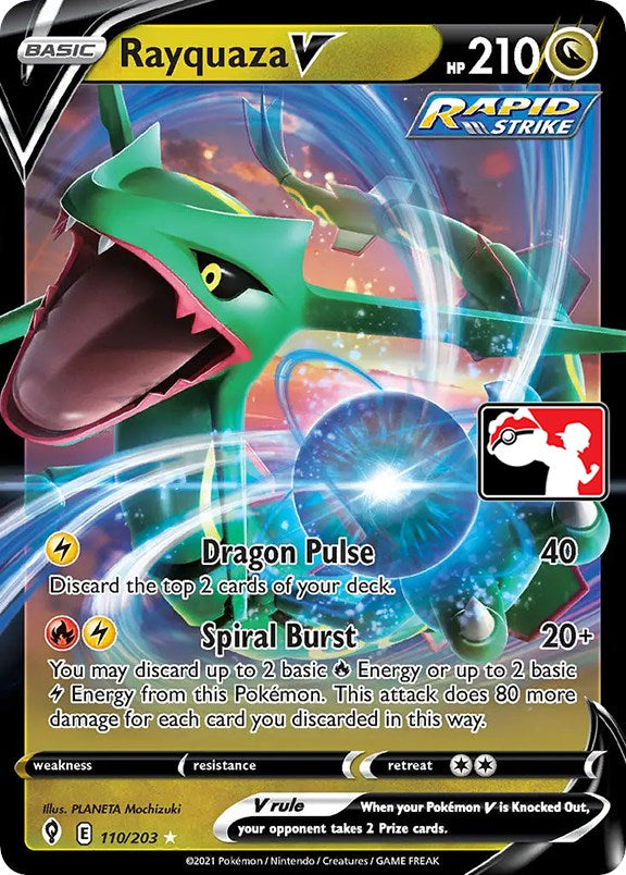Rayquaza V (110/203) [Prize Pack Series One] | Good Games Modbury