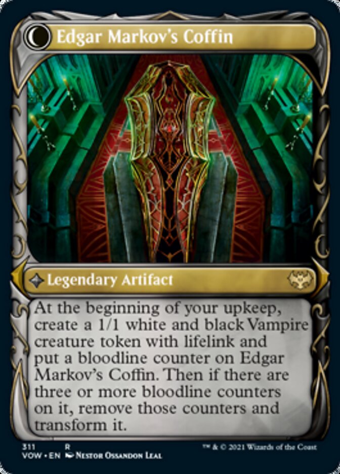 Edgar, Charmed Groom // Edgar Markov's Coffin (Showcase Fang Frame) [Innistrad: Crimson Vow] | Good Games Modbury