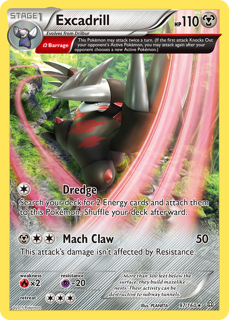 Excadrill (97/160) [XY: Primal Clash] | Good Games Modbury