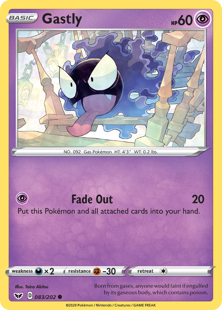 Gastly (083/202) [Sword & Shield: Base Set] | Good Games Modbury