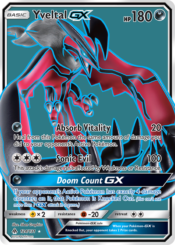 Yveltal GX (124/131) [Sun & Moon: Forbidden Light] | Good Games Modbury