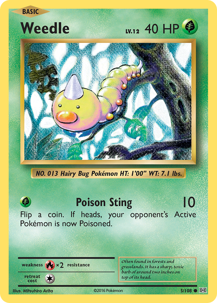 Weedle (5/108) [XY: Evolutions] | Good Games Modbury