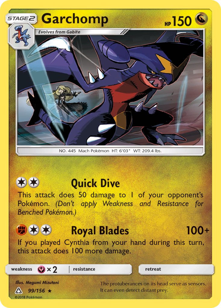 Garchomp (99/156) (Cracked Ice Holo) (Theme Deck Exclusive) [Sun & Moon: Ultra Prism] | Good Games Modbury