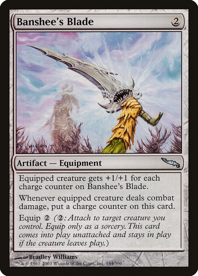 Banshee's Blade [Mirrodin] | Good Games Modbury