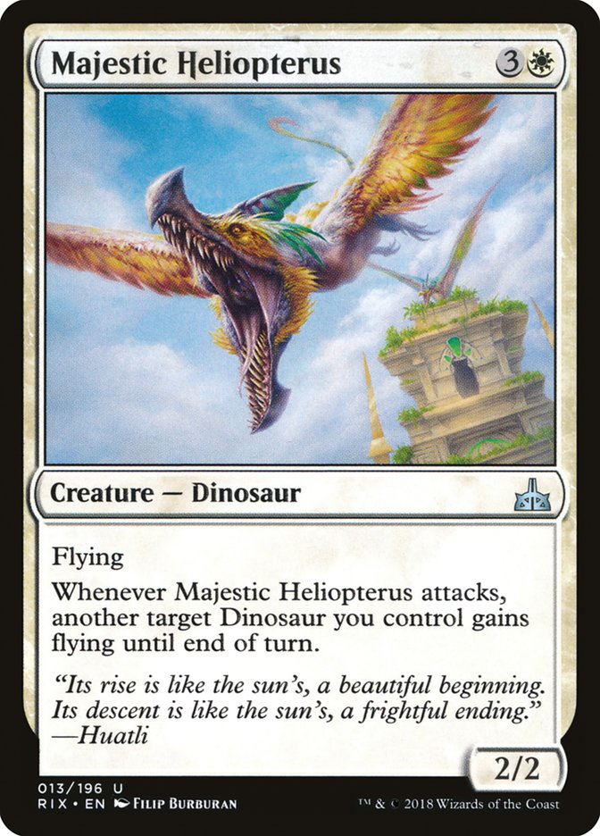 Majestic Heliopterus [Rivals of Ixalan] | Good Games Modbury