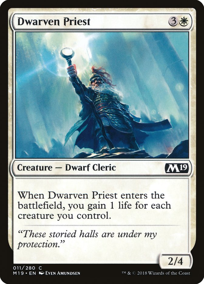 Dwarven Priest [Core Set 2019] | Good Games Modbury