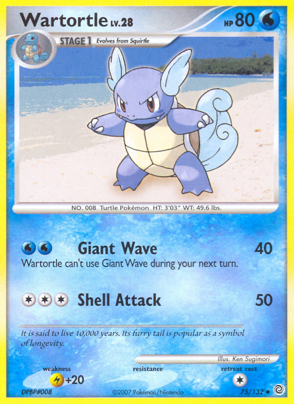 Wartortle (75/132) [Diamond & Pearl: Secret Wonders] | Good Games Modbury