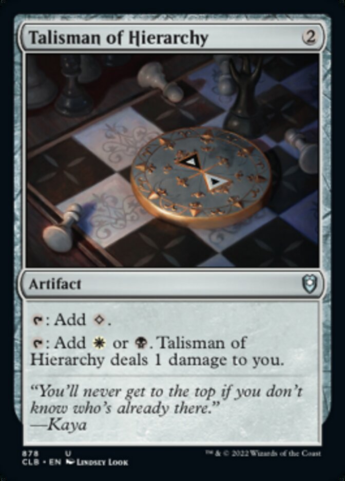 Talisman of Hierarchy [Commander Legends: Battle for Baldur's Gate] | Good Games Modbury