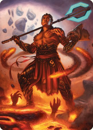 Koth, Fire of Resistance Art Card [Phyrexia: All Will Be One Art Series] | Good Games Modbury