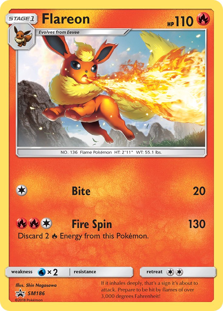 Flareon (SM186) [Sun & Moon: Black Star Promos] | Good Games Modbury