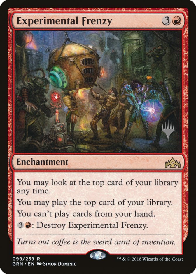 Experimental Frenzy (Promo Pack) [Guilds of Ravnica Promos] | Good Games Modbury