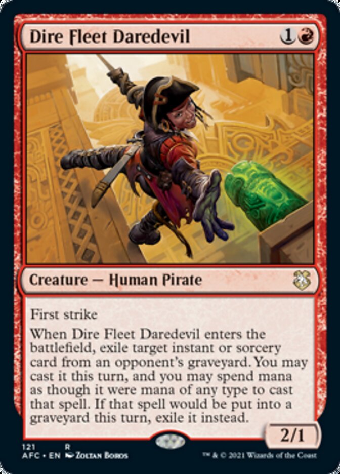 Dire Fleet Daredevil [Dungeons & Dragons: Adventures in the Forgotten Realms Commander] | Good Games Modbury