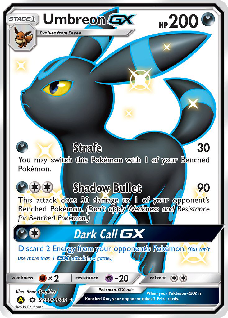 Umbreon GX (SV69/SV94) [Sun & Moon: Hidden Fates - Shiny Vault] | Good Games Modbury