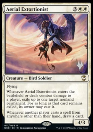 Aerial Extortionist (Promo Pack) [Streets of New Capenna Commander Promos] | Good Games Modbury