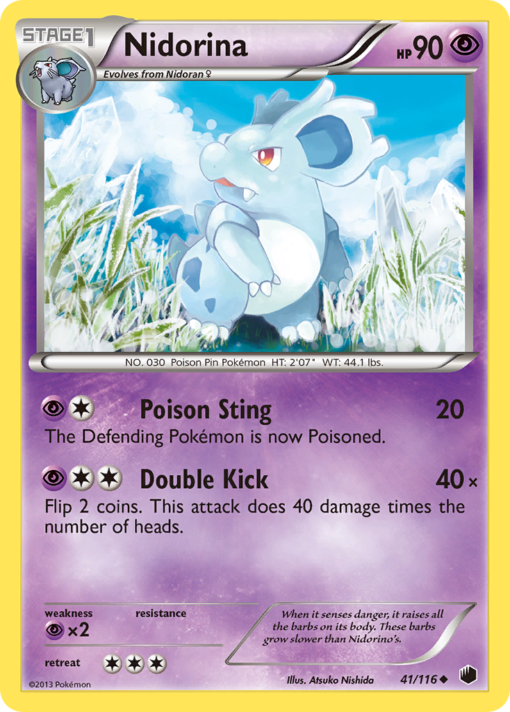 Nidorina (41/116) [Black & White: Plasma Freeze] | Good Games Modbury