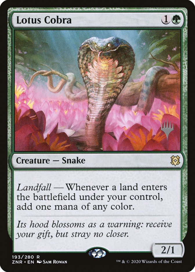 Lotus Cobra (Promo Pack) [Zendikar Rising Promos] | Good Games Modbury