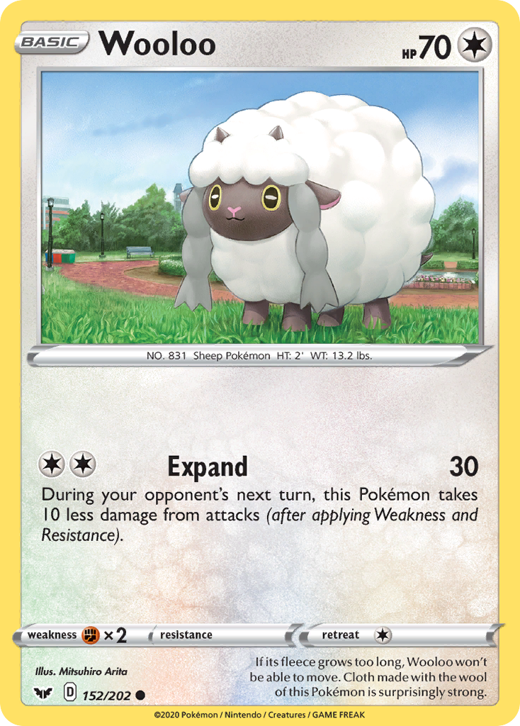 Wooloo (152/202) [Sword & Shield: Base Set] | Good Games Modbury