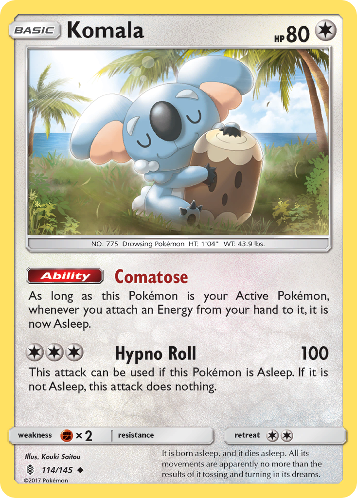 Komala (114/145) [Sun & Moon: Guardians Rising] | Good Games Modbury