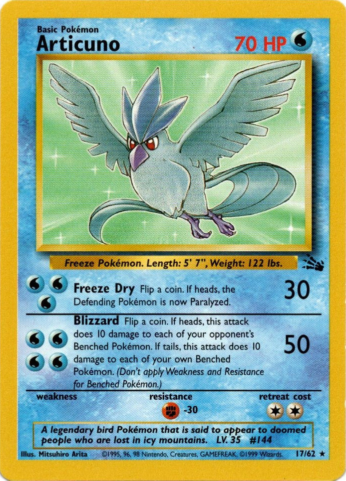 Articuno (17/62) [Fossil Unlimited] | Good Games Modbury