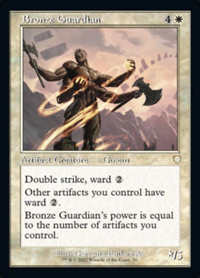 Bronze Guardian (Retro) [The Brothers' War Commander] | Good Games Modbury