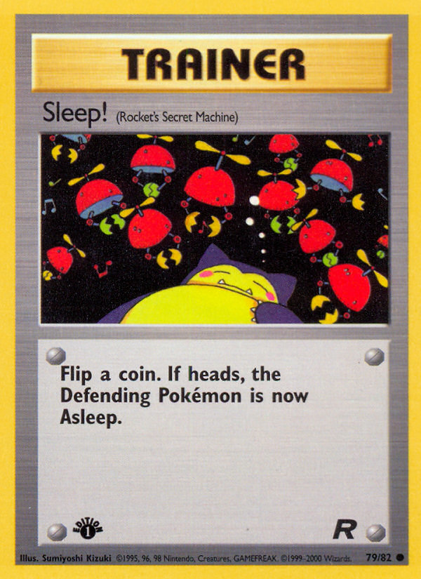 Sleep! (79/82) [Team Rocket 1st Edition] | Good Games Modbury