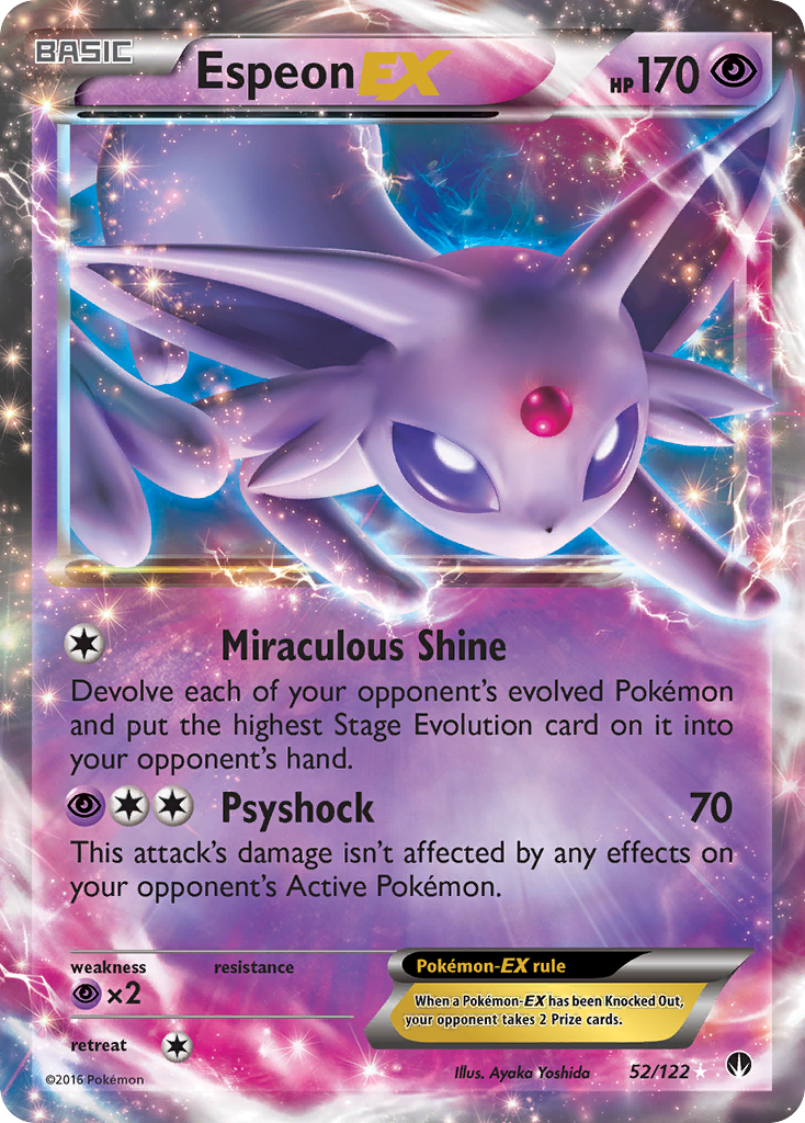 Espeon EX (52/122) [XY: BREAKpoint] | Good Games Modbury