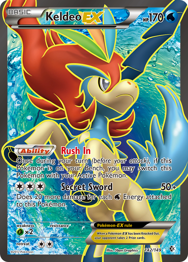 Keldeo EX (142/149) [Black & White: Boundaries Crossed] | Good Games Modbury