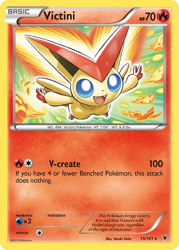 Victini (15/101) (Theme Deck Exclusive) [Black & White: Noble Victories] | Good Games Modbury