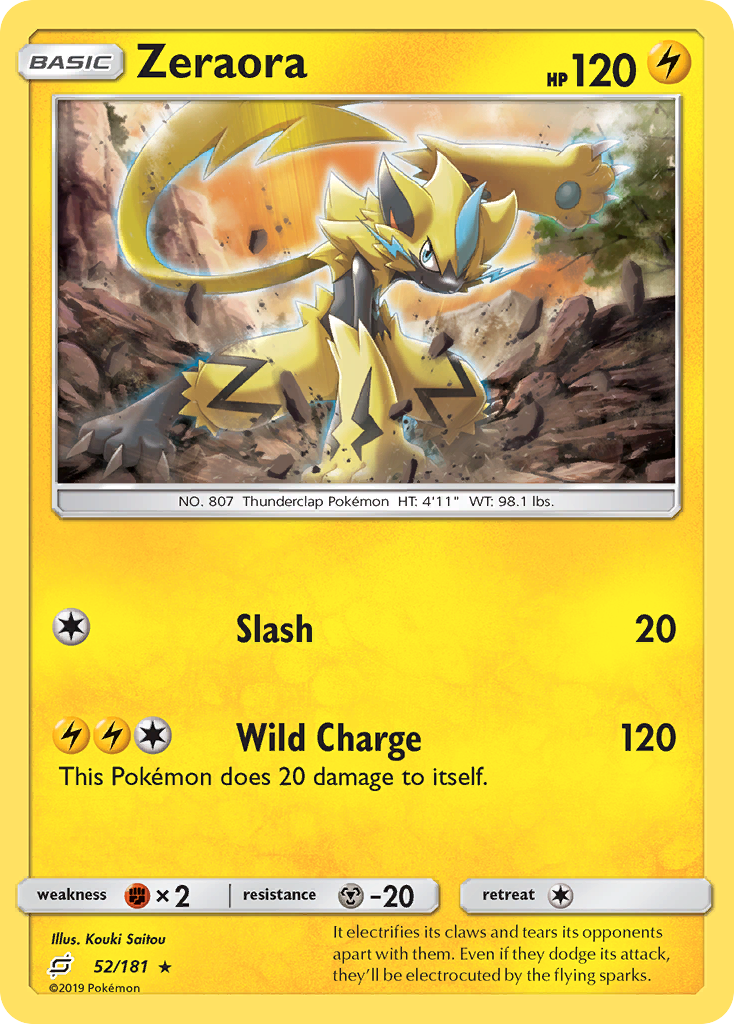 Zeraora (52/181) [Sun & Moon: Team Up] | Good Games Modbury