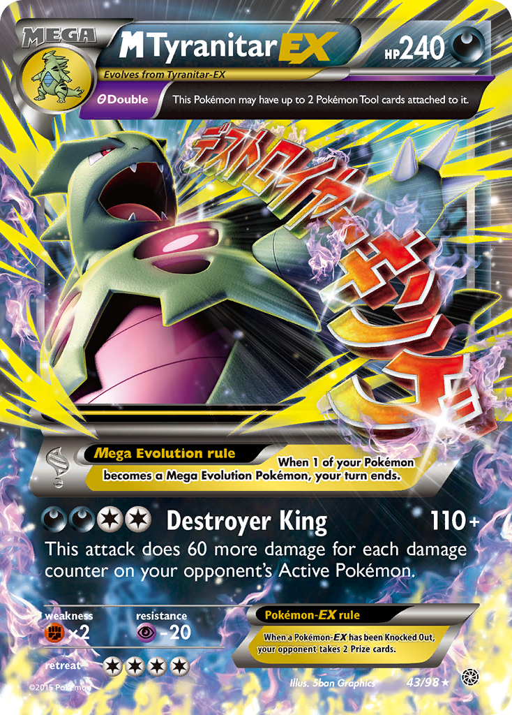 M Tyranitar EX (43/98) [XY: Ancient Origins] | Good Games Modbury