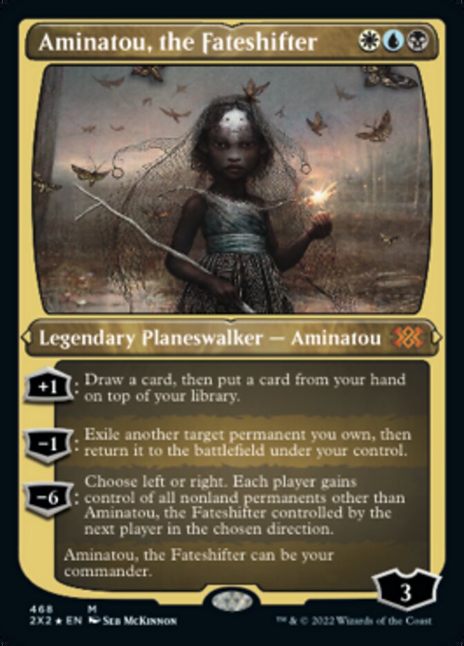 Aminatou, the Fateshifter (Foil Etched) [Double Masters 2022] | Good Games Modbury